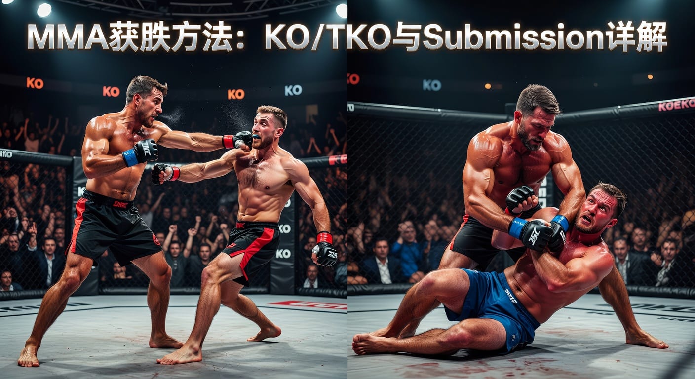 MMA方法 method of victory KO/TKO Submission解读