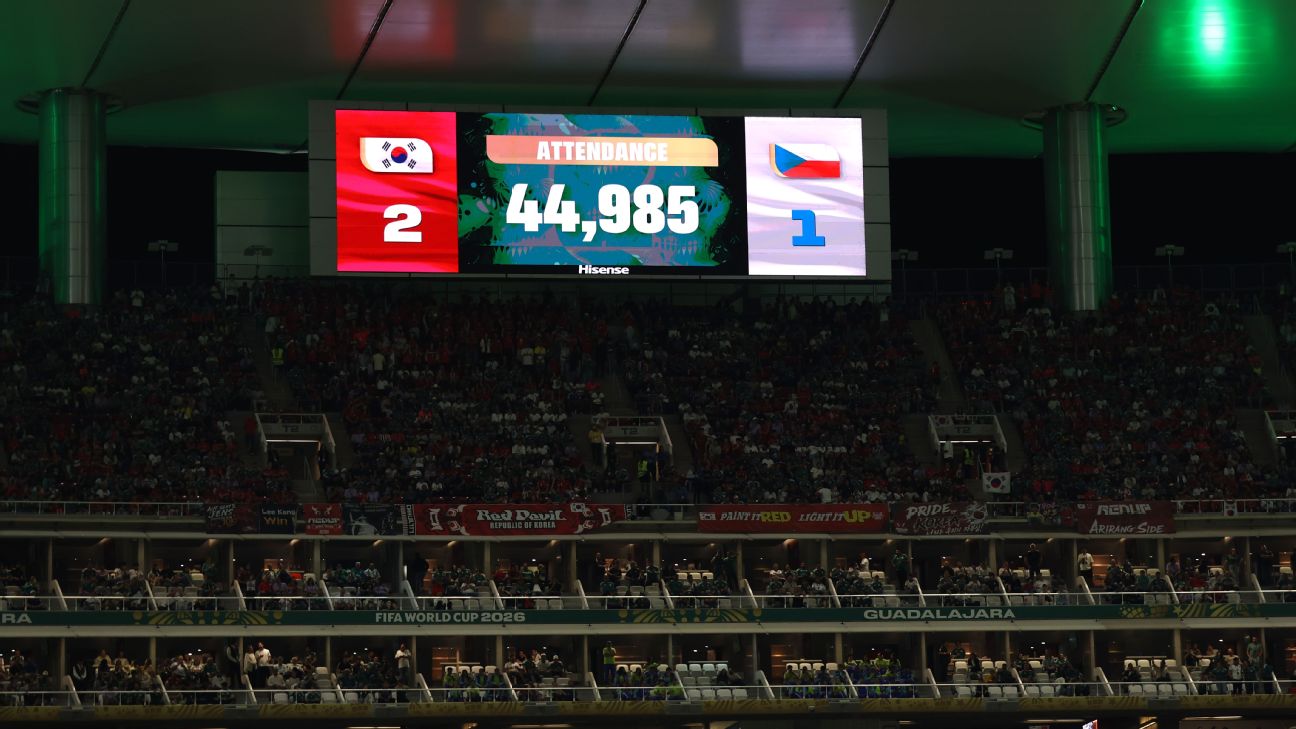 南韩捷克世界杯比赛出席人数引争议，FIFA坚持4.9万数字准确